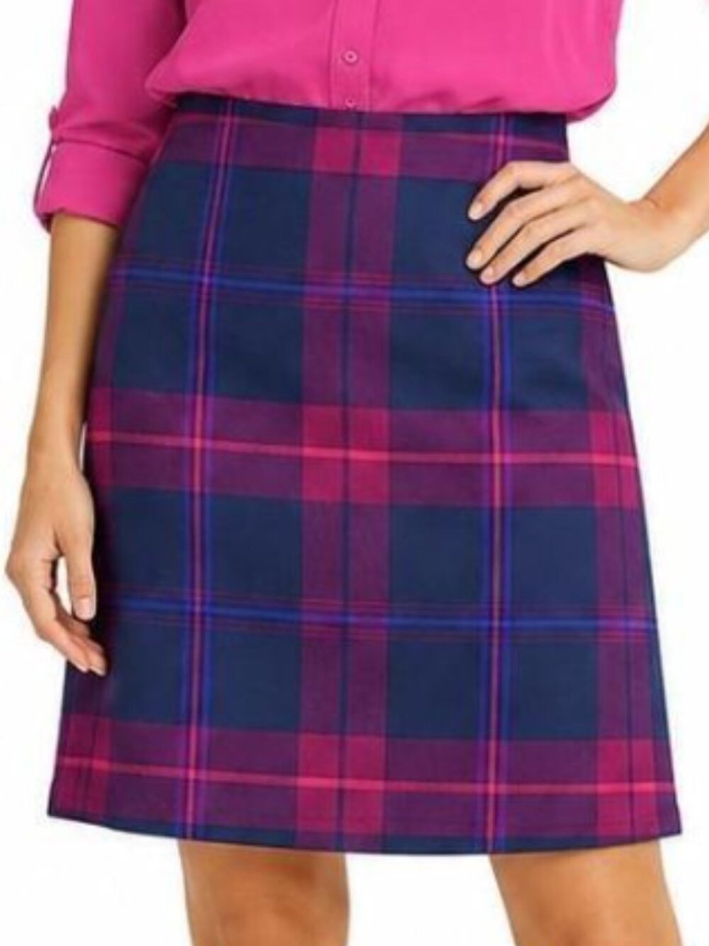 Tommy Hilfiger - Plaid Pencil Skirt (Midi)